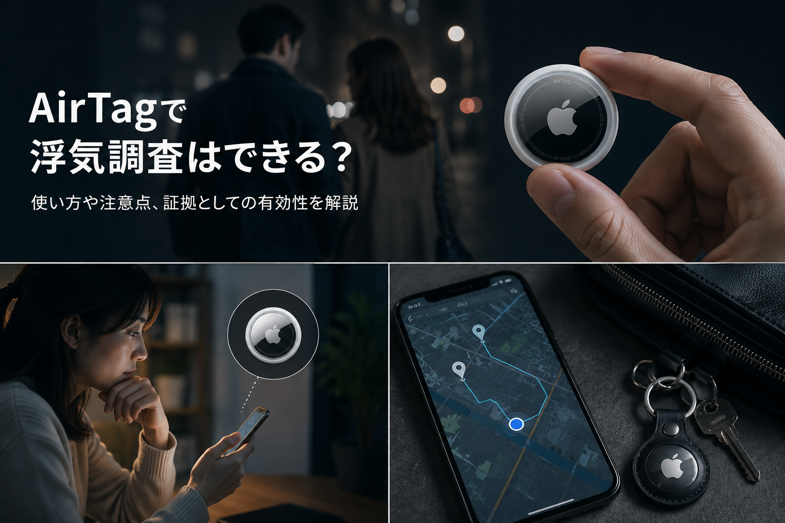 AirTagで浮気調査はできる？使い方や注意点、証拠としての有効性を解説