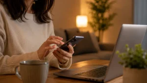 日本の自宅からタイの浮気調査を無料相談するイメージ
